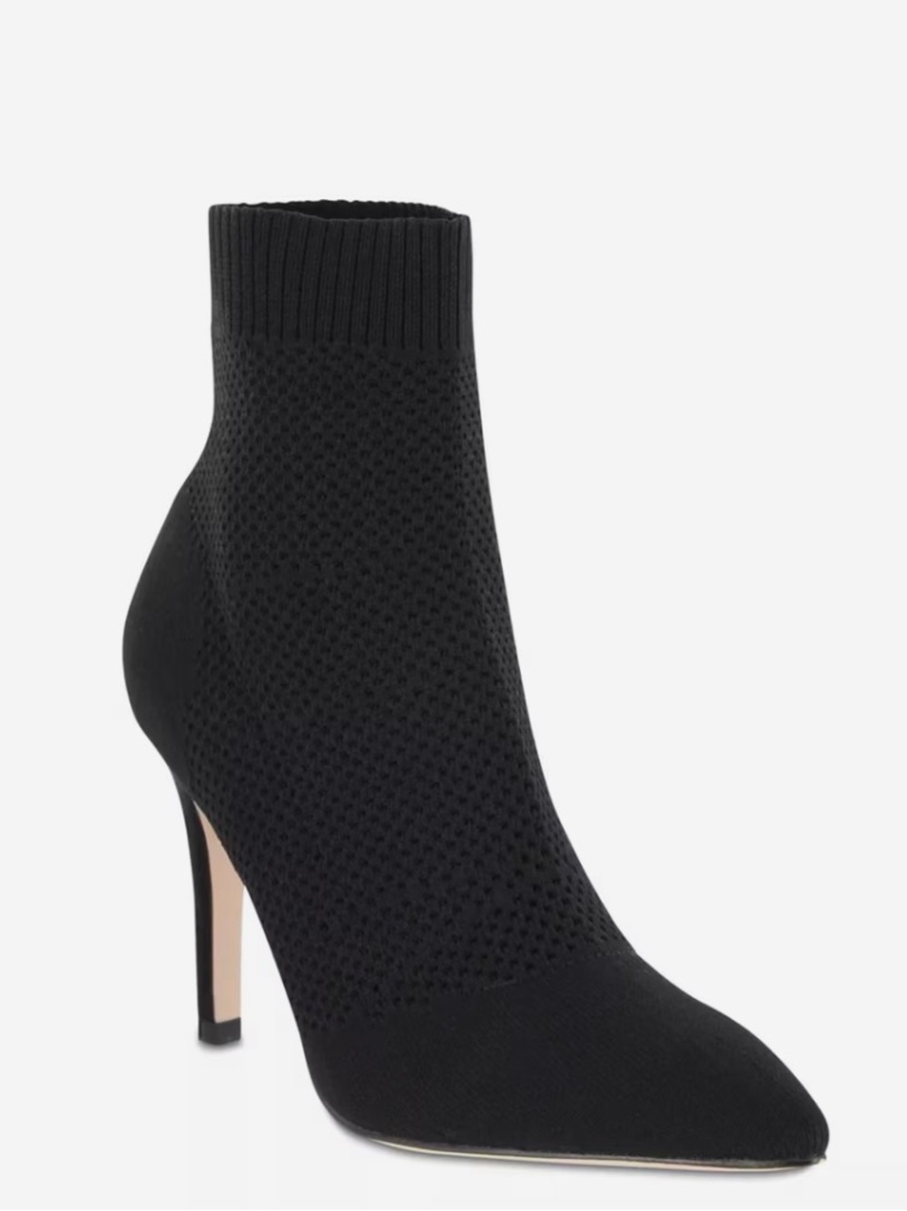 Black Heeled Boots with Sleek Silhouette